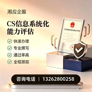 洛阳CS信息系统化能力评估申报服务